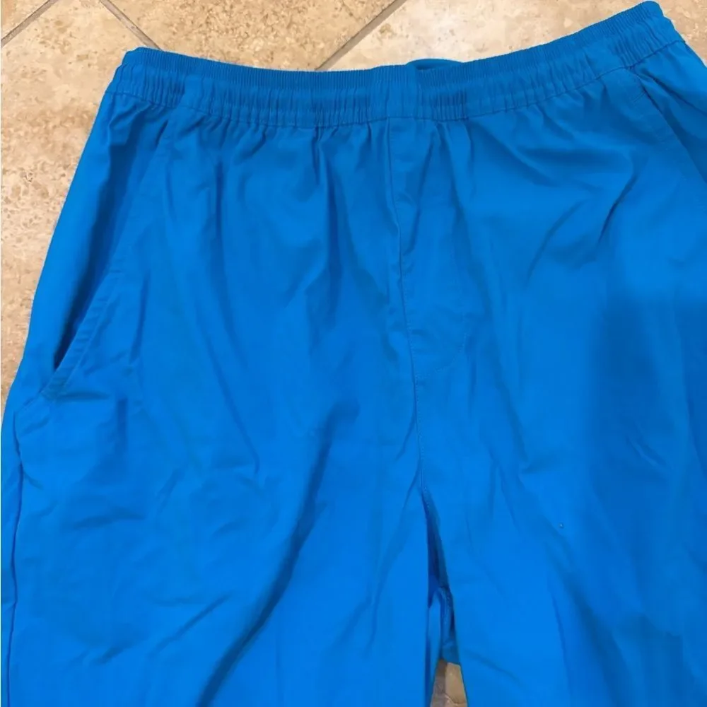 Adidas Youth Large Bright Blue Athletic Training Shorts with Pockets